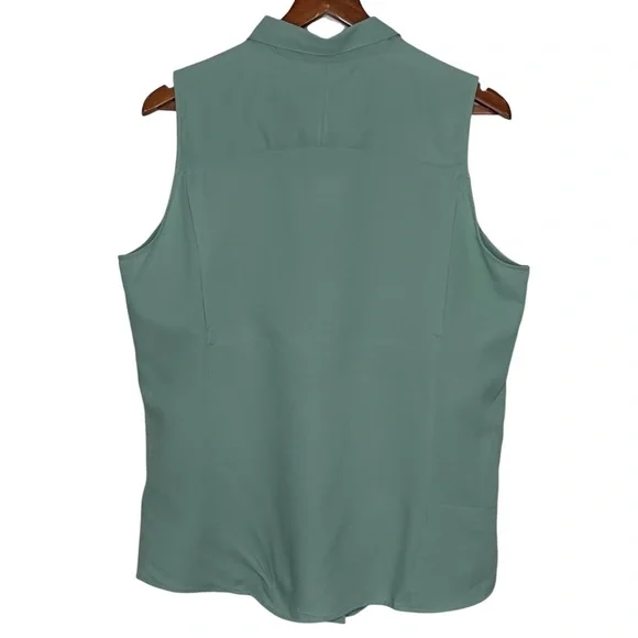 NEW Columbia Kestrel Trail Lite Sleeveless Shirt Womens XL Sea Green MSRP $40 - Picture 2 of 9